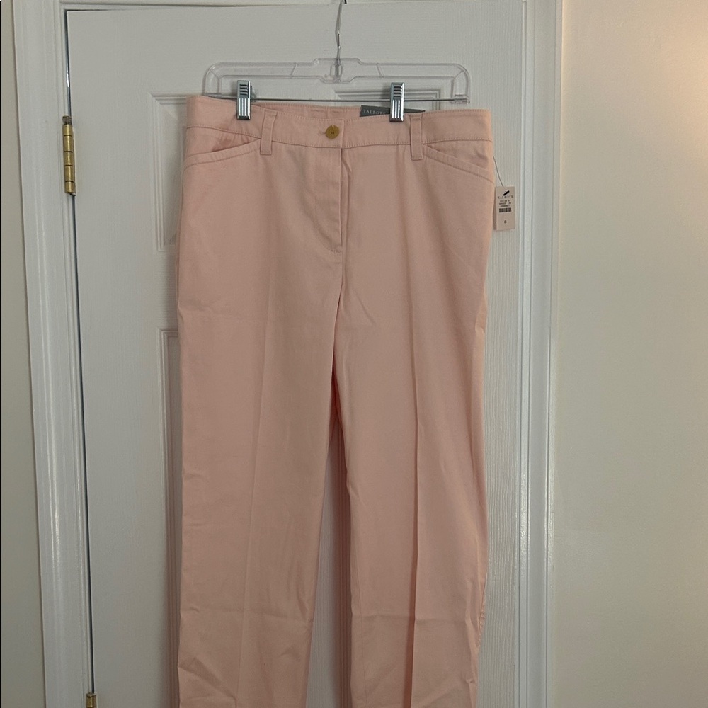 Talbots Blush Straight-Leg Chino Pants